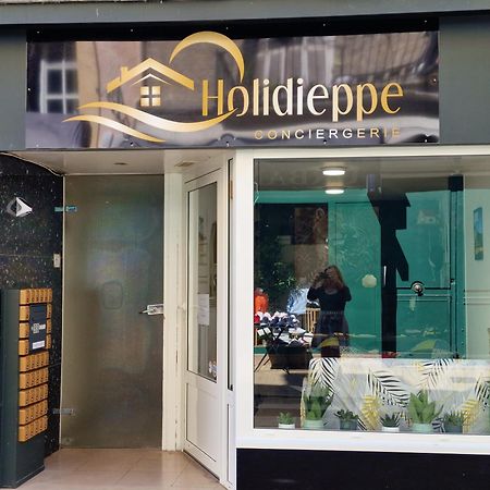 La Perle Bleue Apartment Dieppe Bagian luar foto