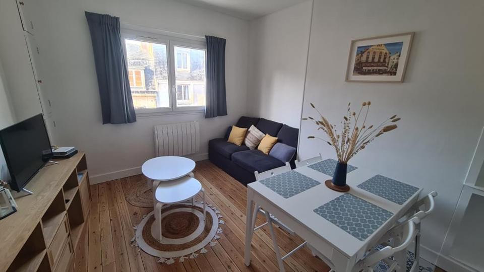 La Perle Bleue Apartment Dieppe Bagian luar foto